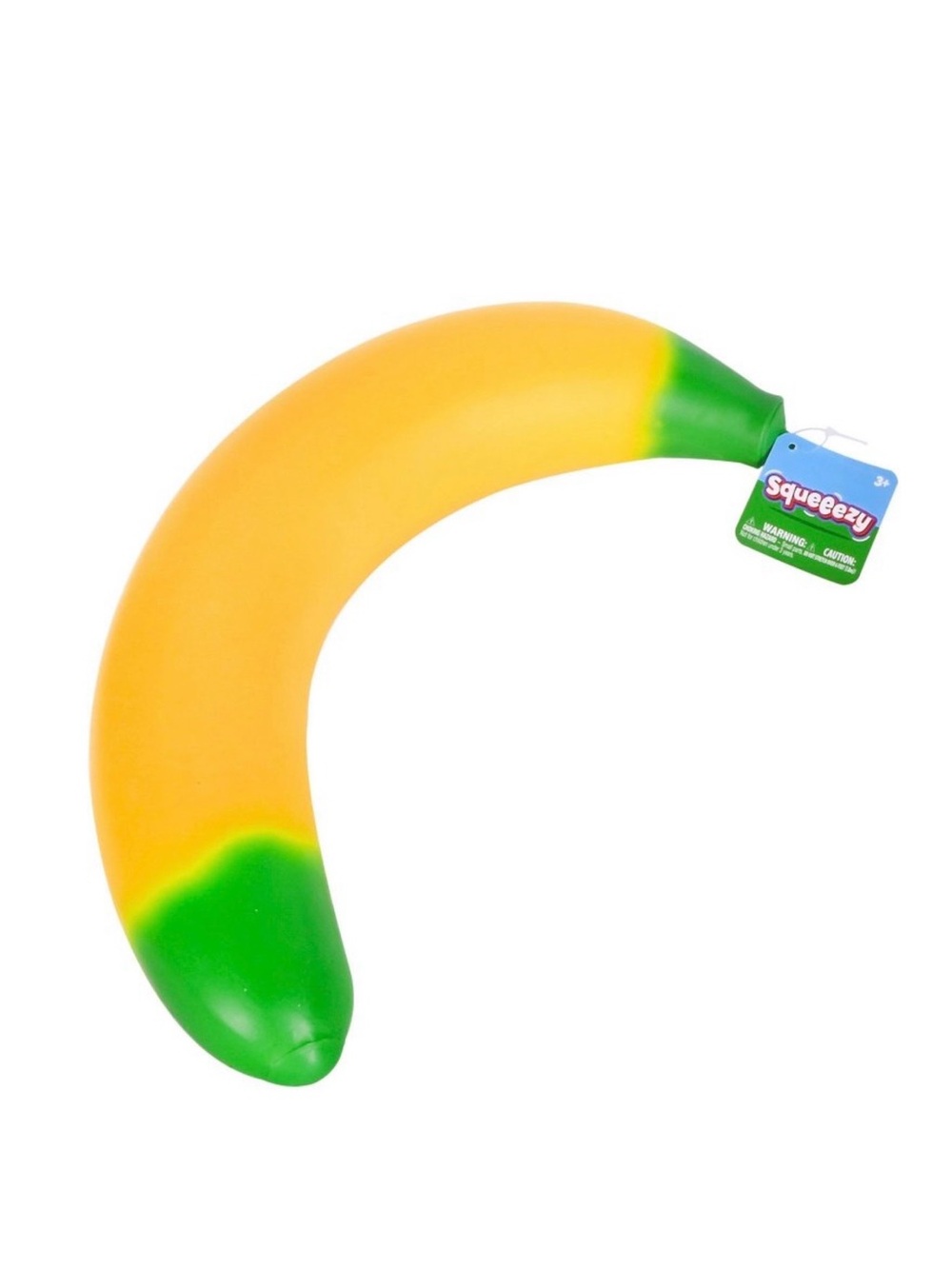 Squeeze Banana Squishy Toy - Yellow and Green